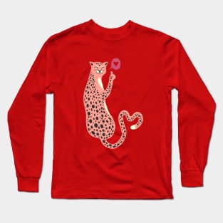 Happy leopard show Love Long Sleeve T-Shirt